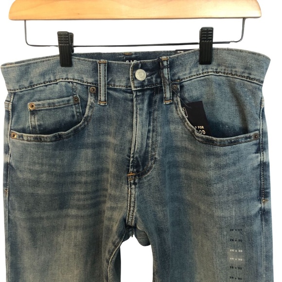 GAP FOR GOOD, GAP Denim, Blue Jeans  Slim Fit, Stretch, Mid Rise, Sz 28x30, NWT - Picture 3 of 13